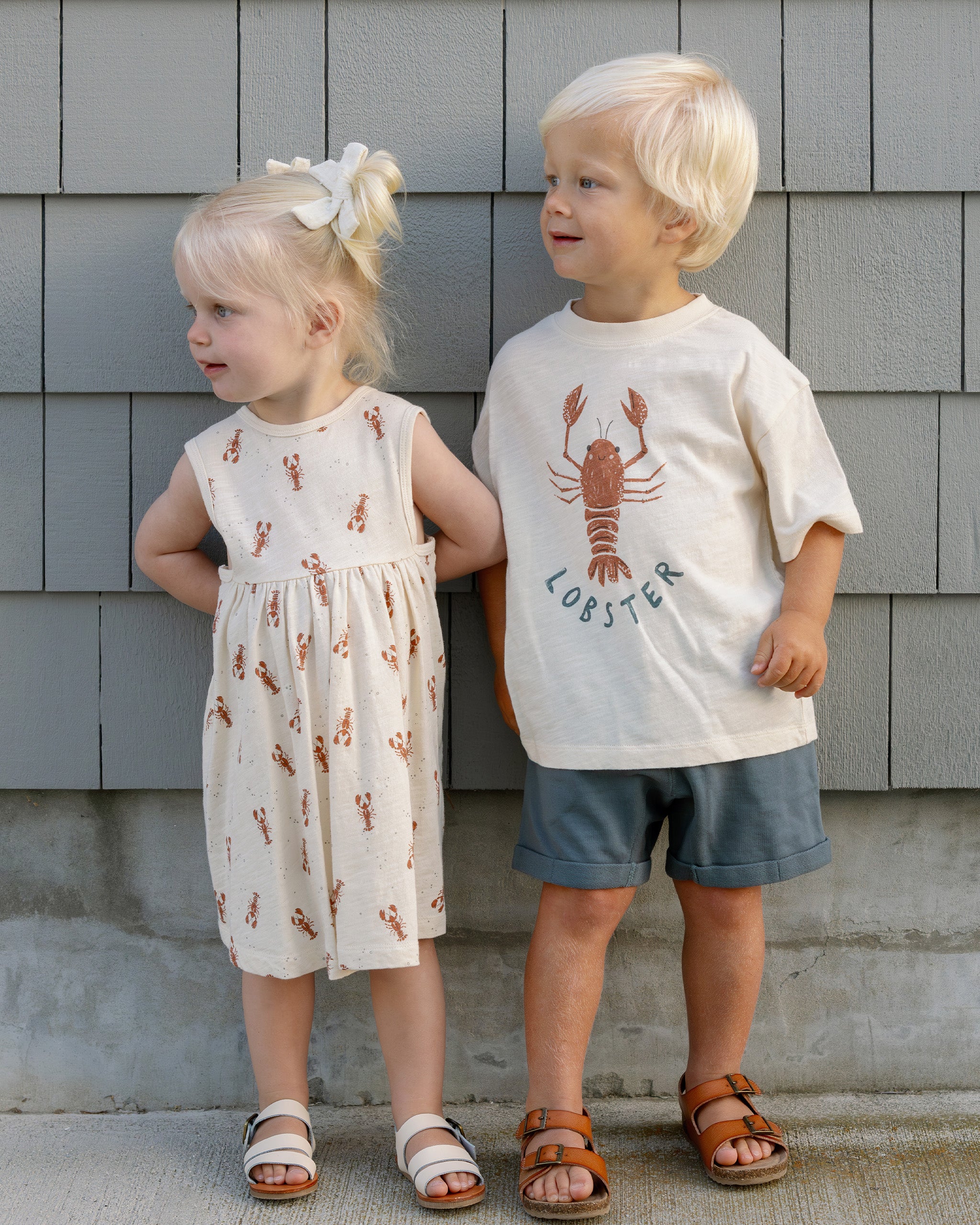 Layla Dress || Lobsters - Rylee + Cru | Kids Clothes | Trendy Baby Clothes | Modern Infant Outfits |