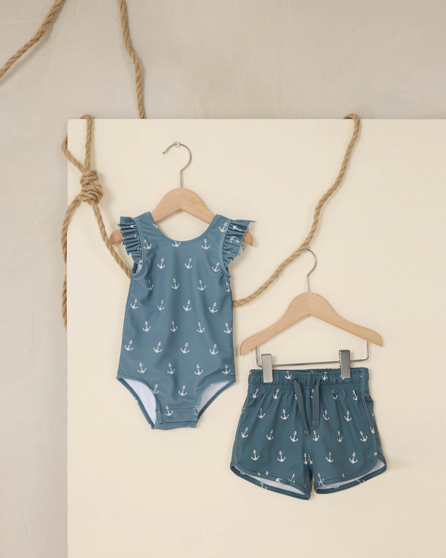 Scoop Back One-Piece || Anchors - Rylee + Cru | Kids Clothes | Trendy Baby Clothes | Modern Infant Outfits |