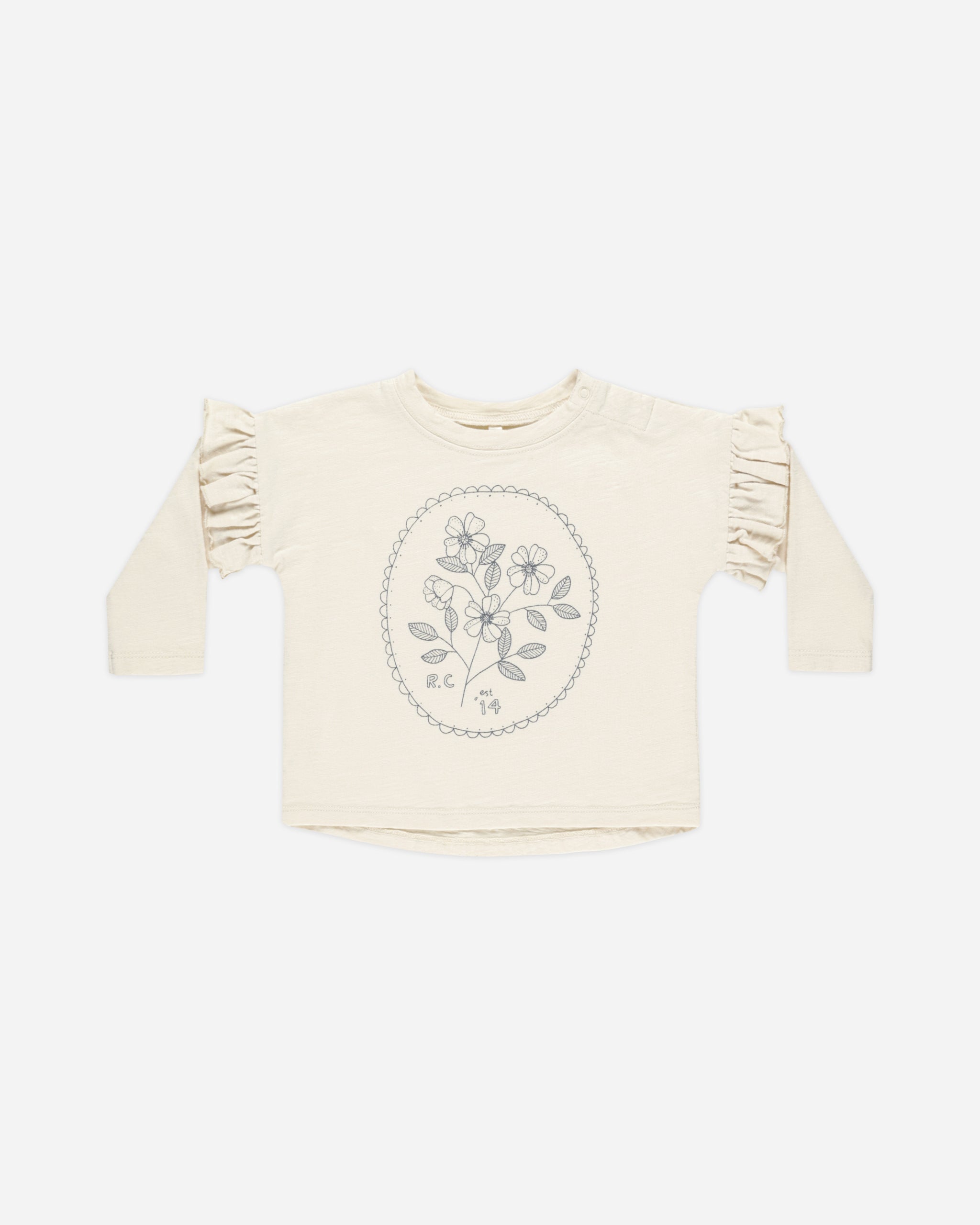 Ruffle Long Sleeve Tee || Wildflower