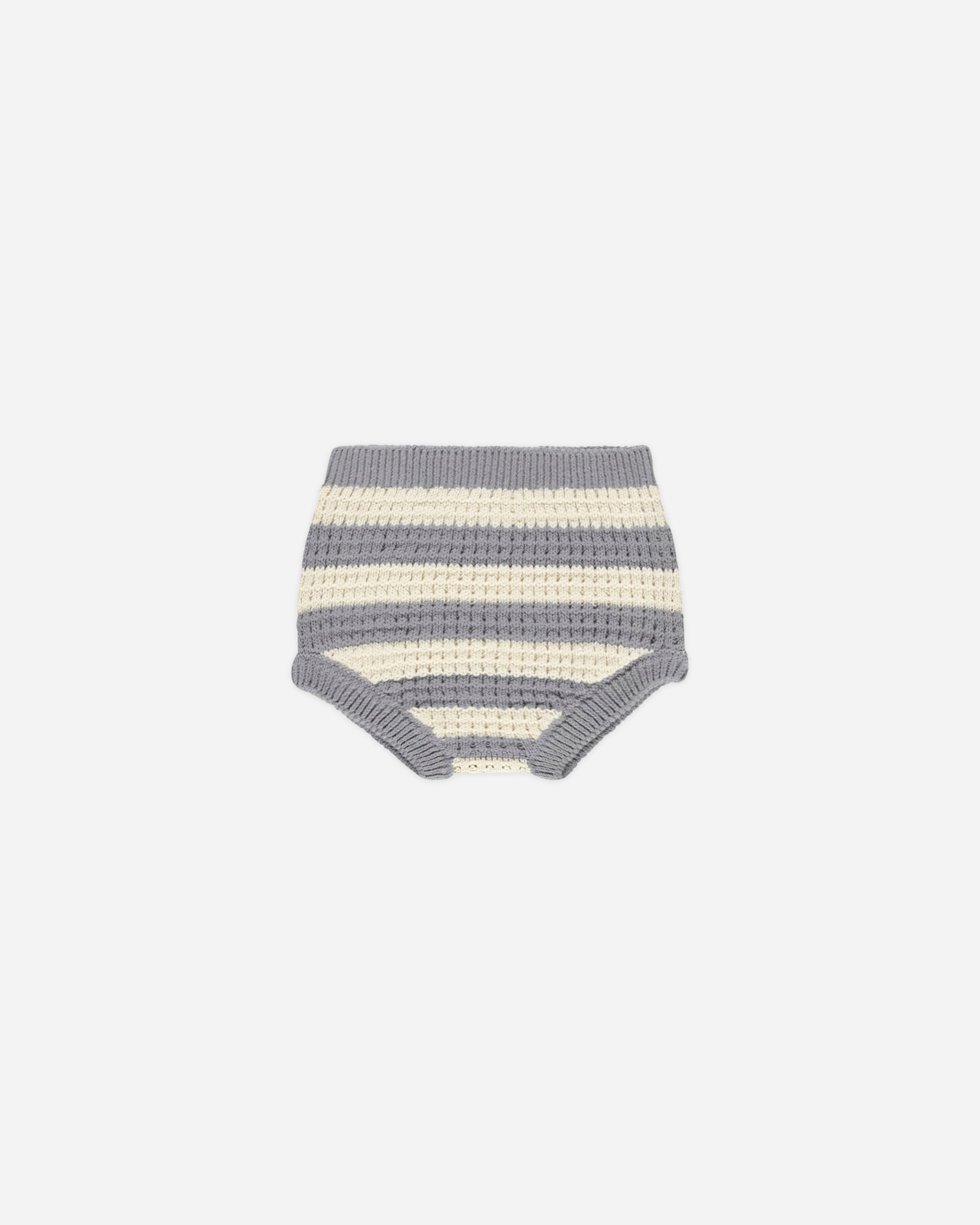 Knit Bloomer || Dusty Blue Stripe