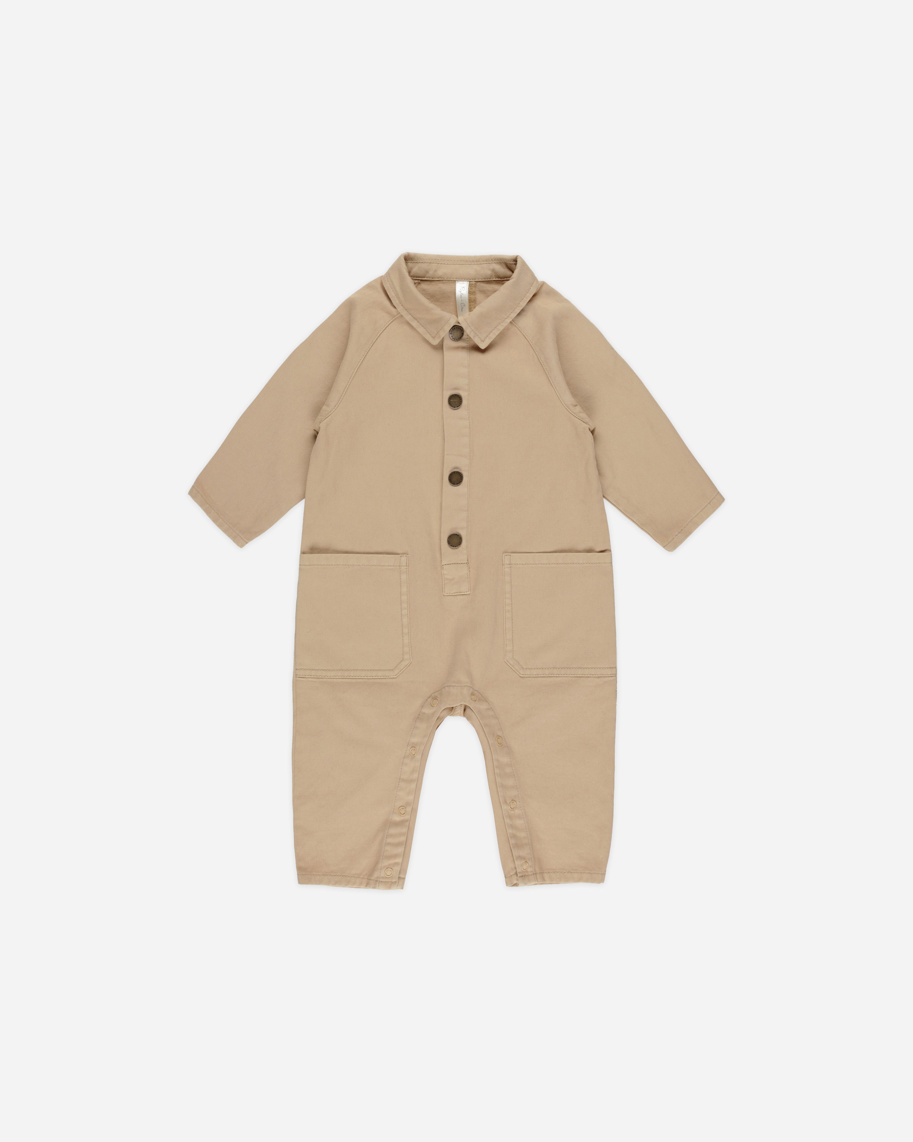 Collared Baby Jumpsuit || Gold