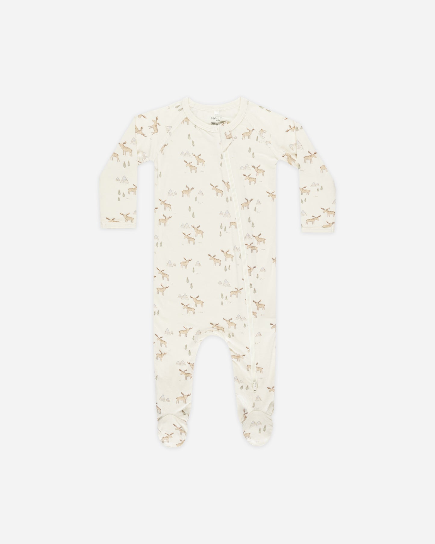 Footed Sleeper || Moose - Rylee + Cru | Kids Clothes | Trendy Baby Clothes | Modern Infant Outfits |