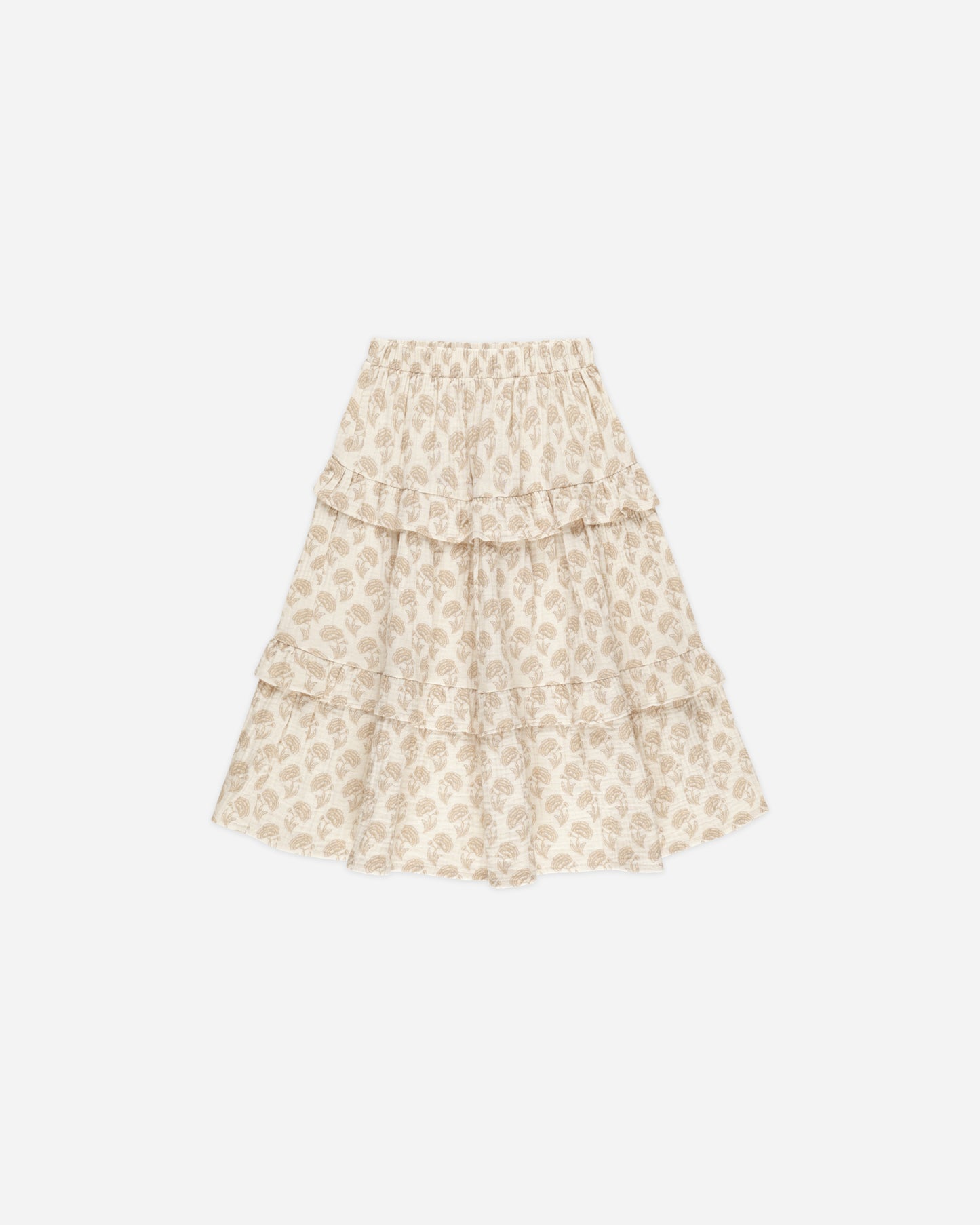 Ruffled Midi Skirt || Marigold