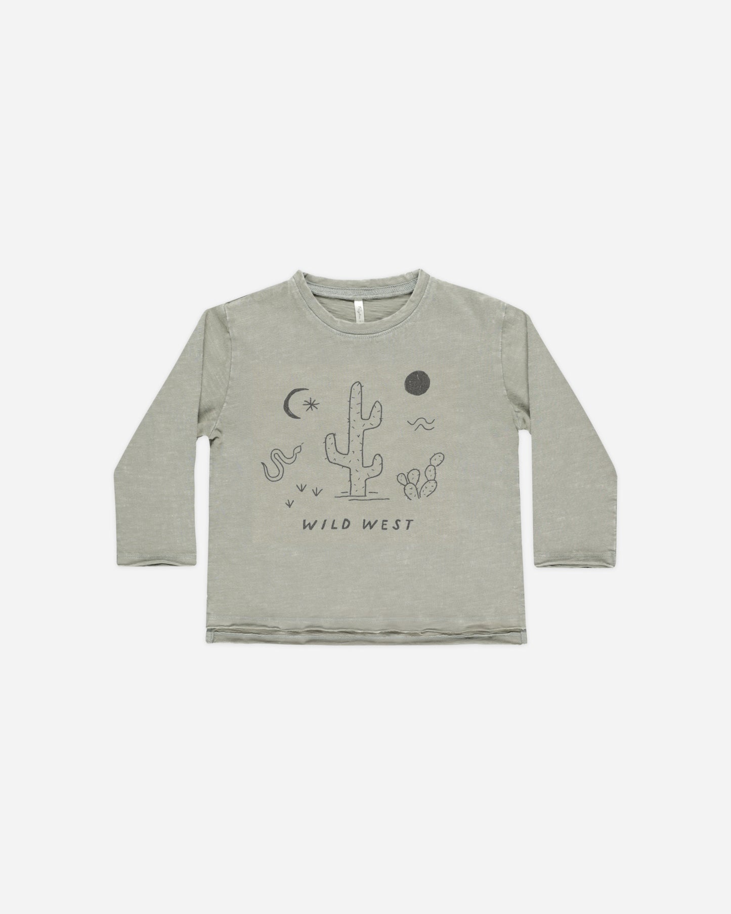 Raw Edge Long Sleeve Tee || Wild West