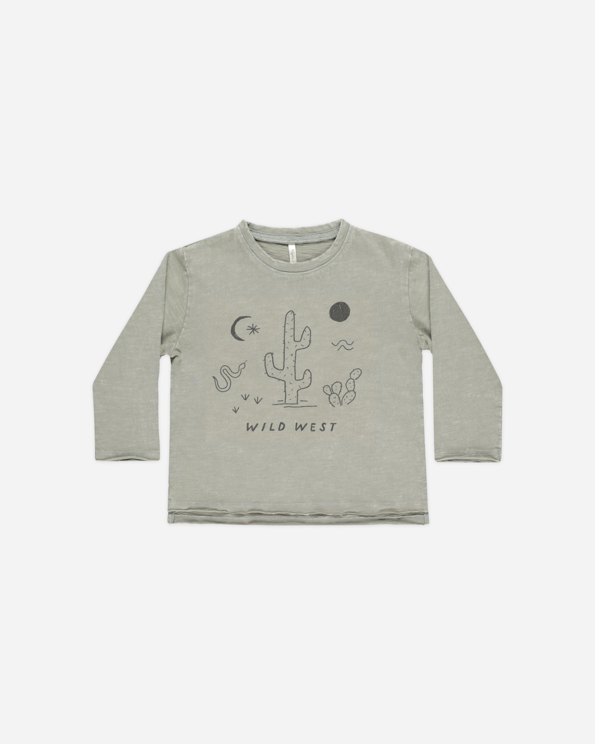 Raw Edge Long Sleeve Tee || Wild West