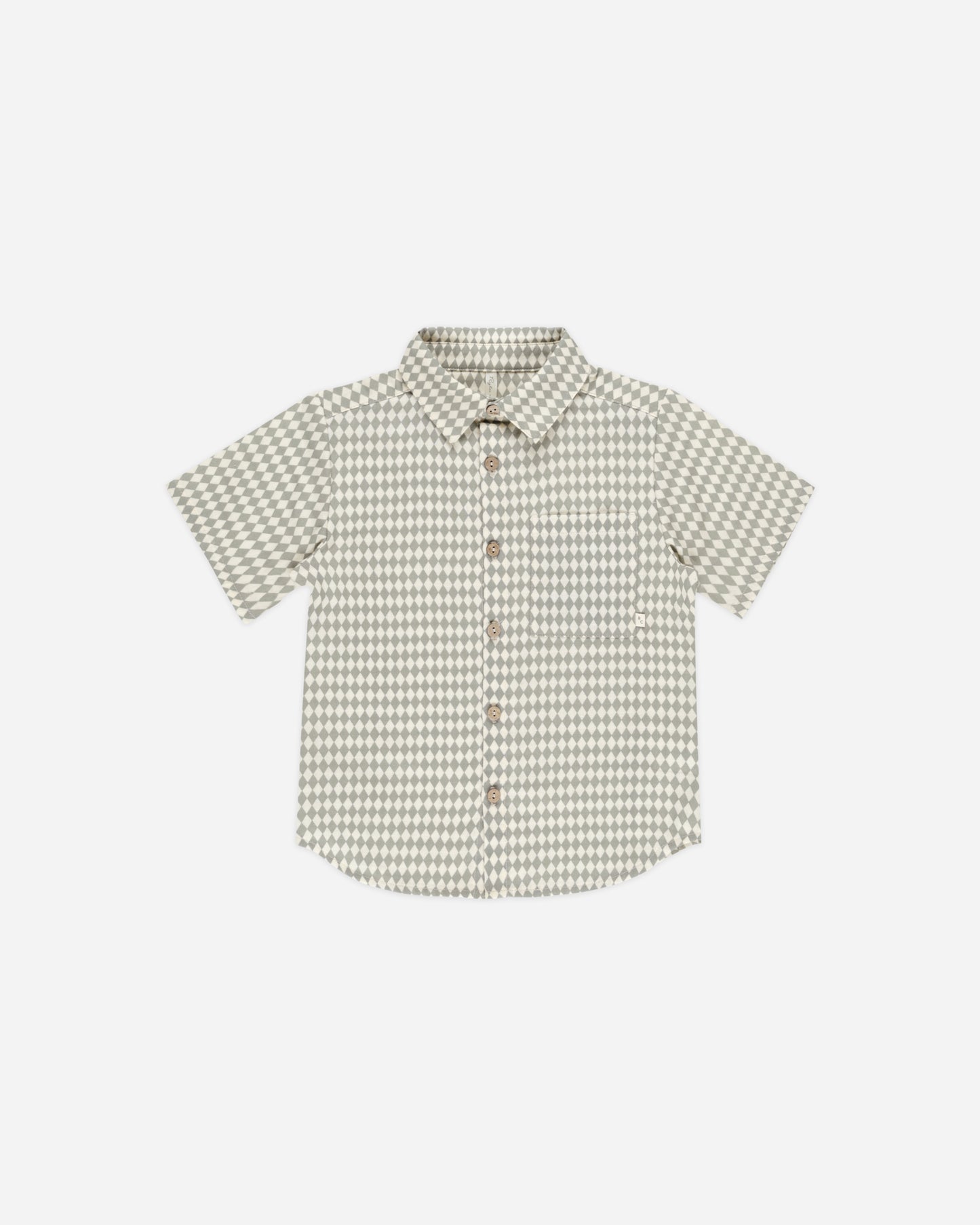 Collared Short Sleeve Shirt || Laurel Diamond