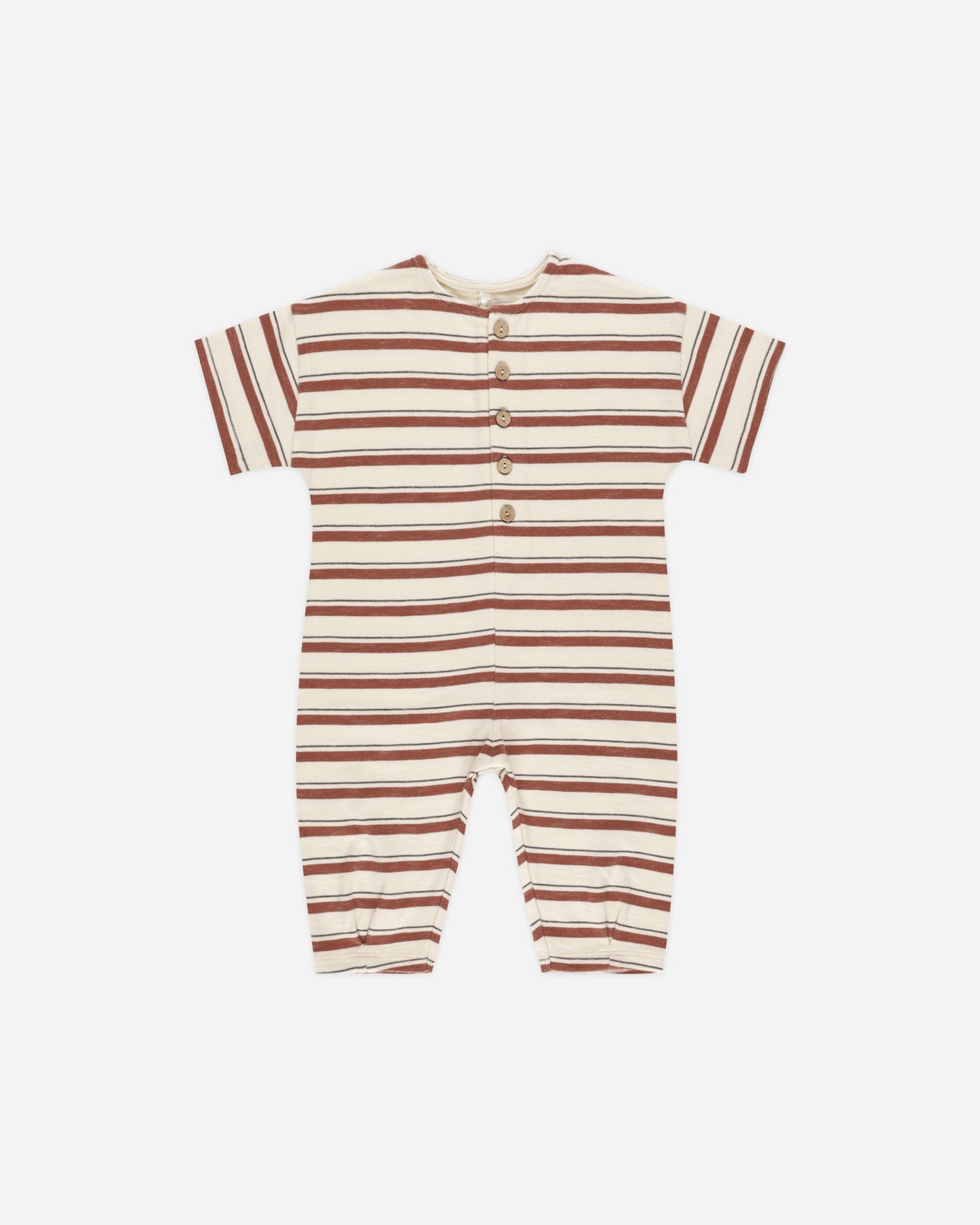 Hayes Jumpsuit || Brick Stripe