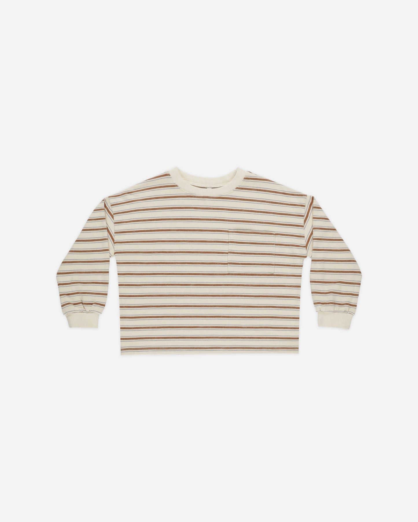 Relaxed Long Sleeve Tee || Saddle Stripe