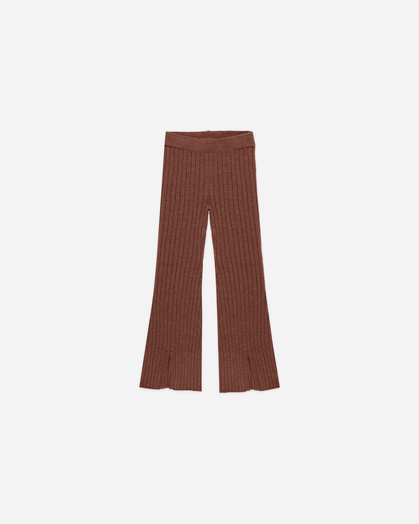 Flare Knit Pant || Brick