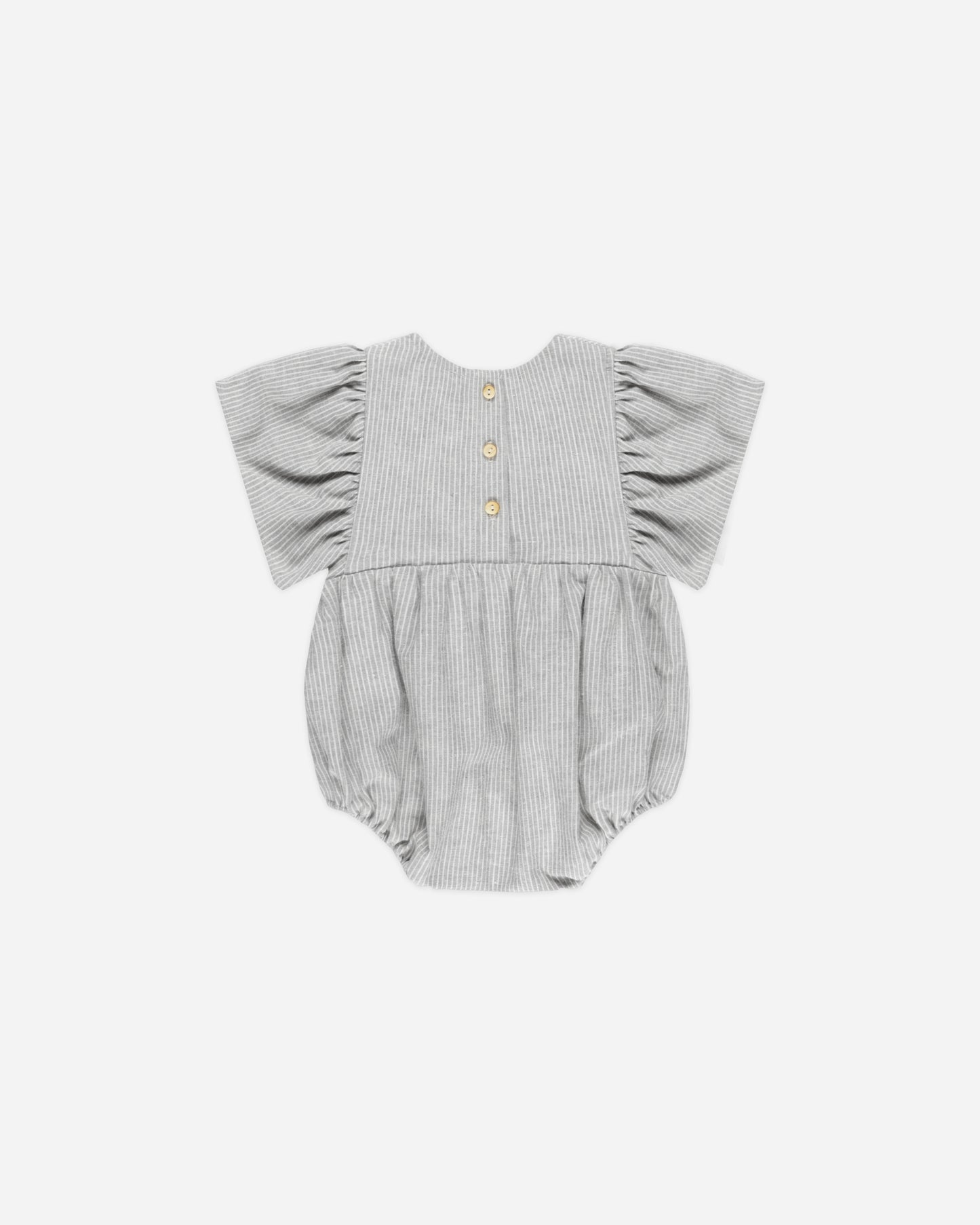 Kalea Romper || Blue Micro Stripe