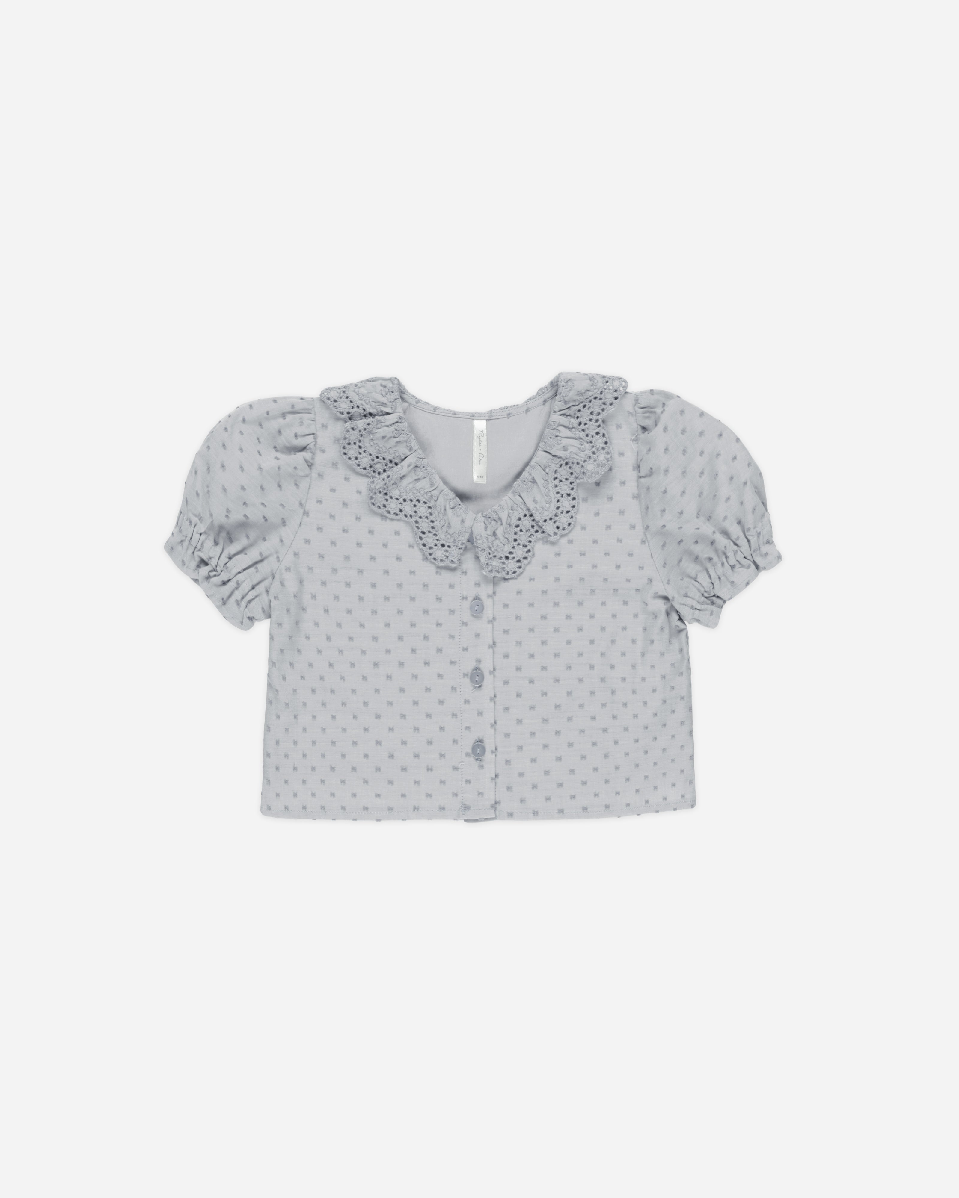 Bella Blouse || Dusty Blue