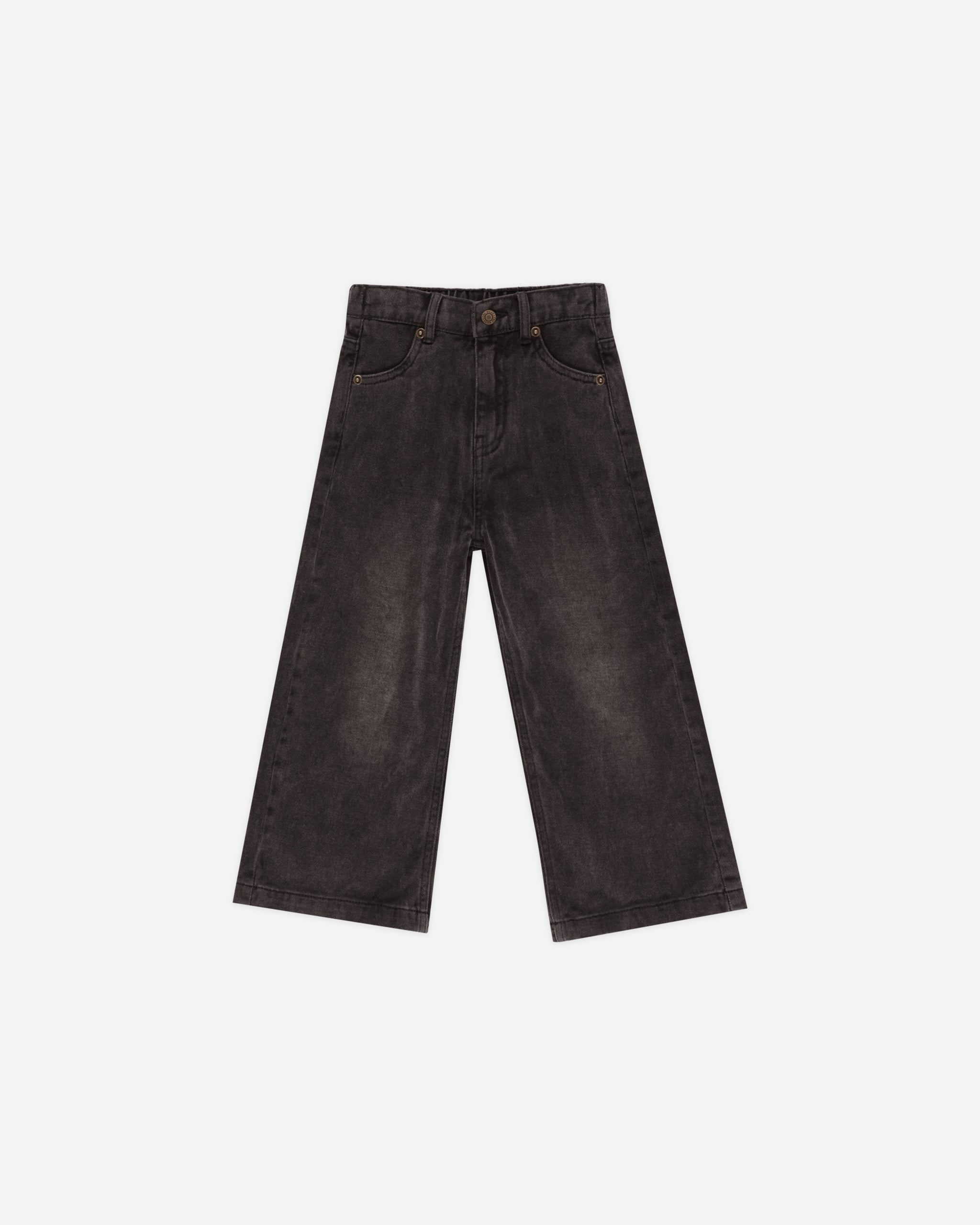 Straight Leg Pant || Washed Black