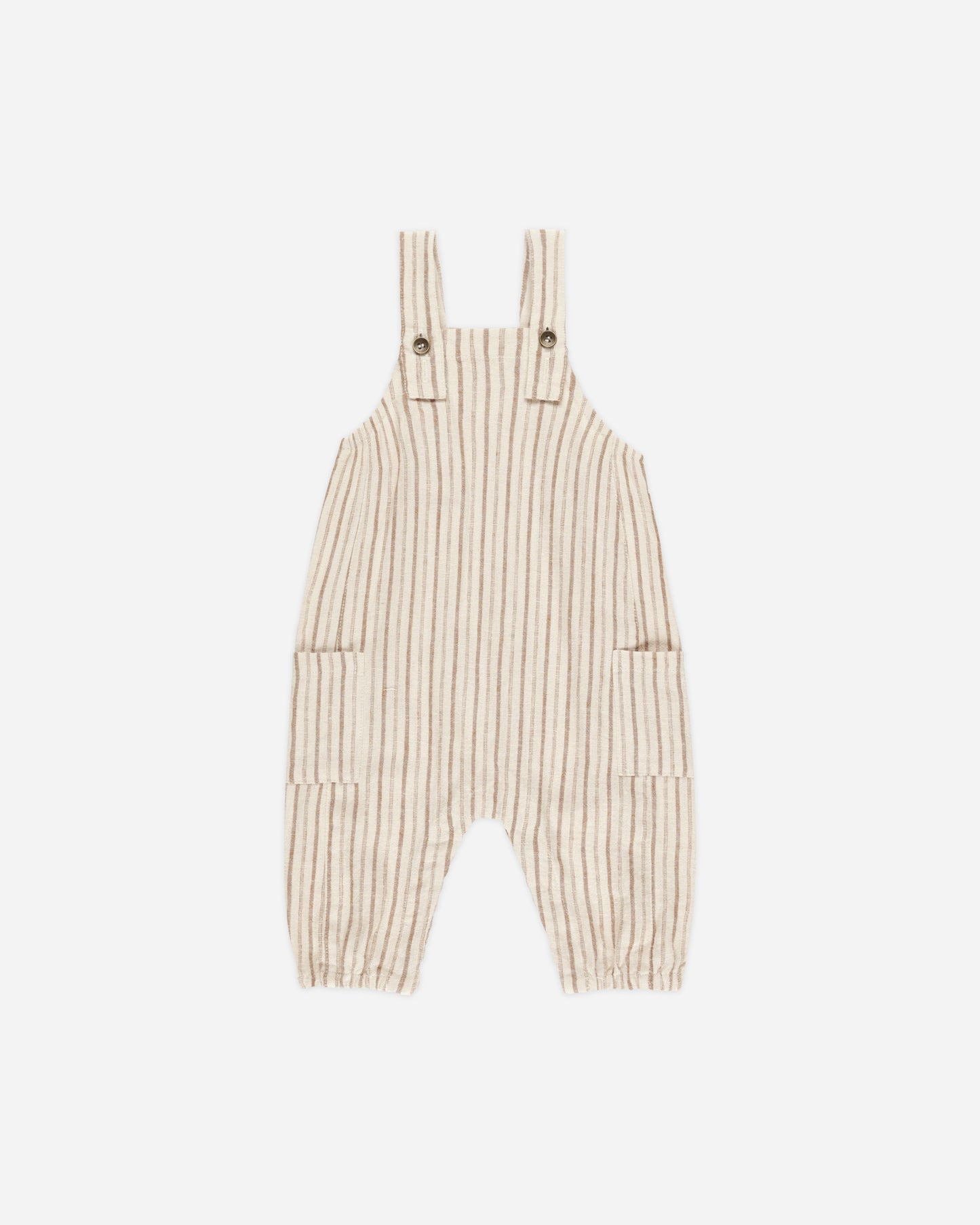 Cargo Baby Overall || Saddle Pinstripe