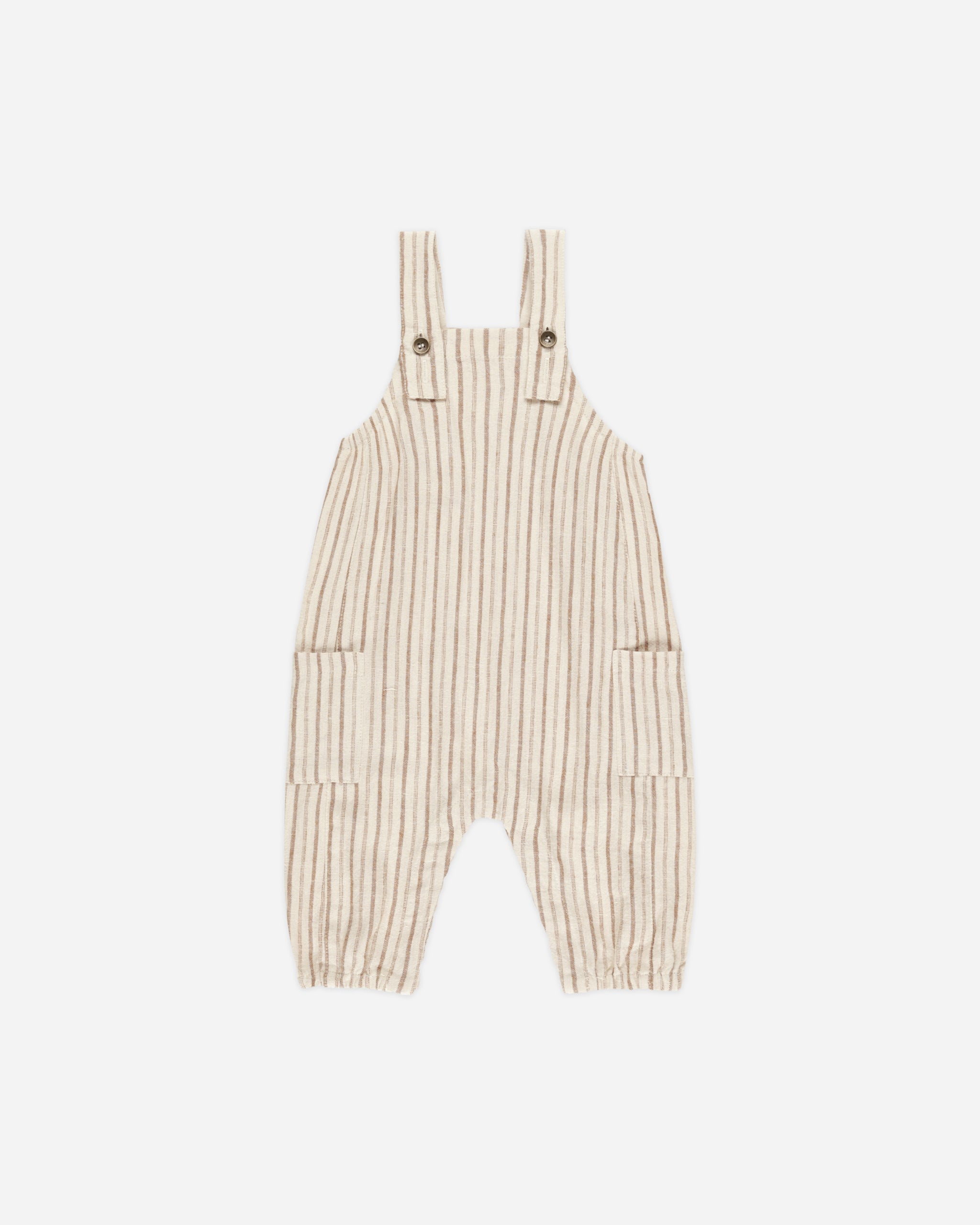 Cargo Baby Overall || Saddle Pinstripe