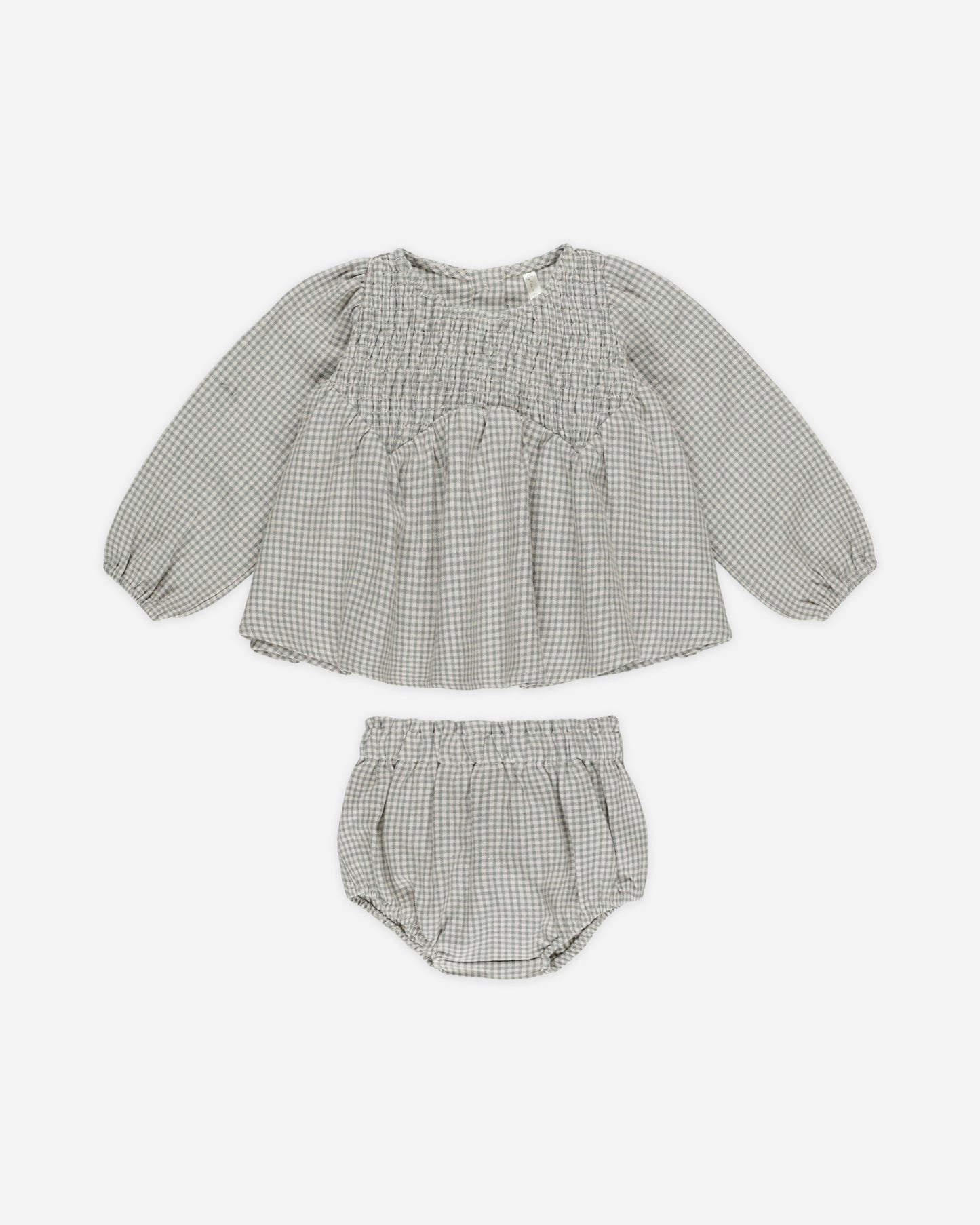 Sophia Top + Bloomer Set || Forest Gingham