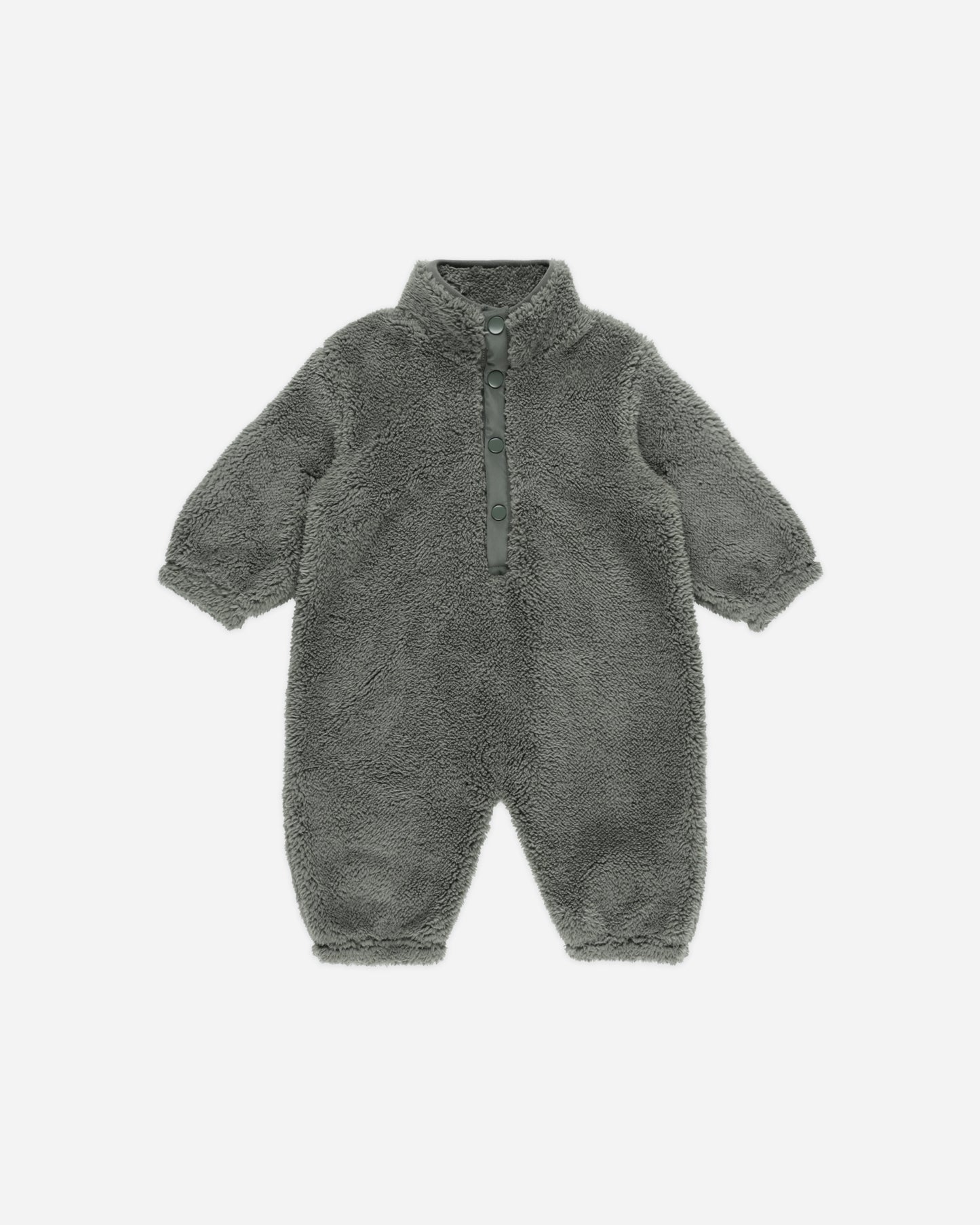 Fuzzy Winter Jumpsuit || Forest