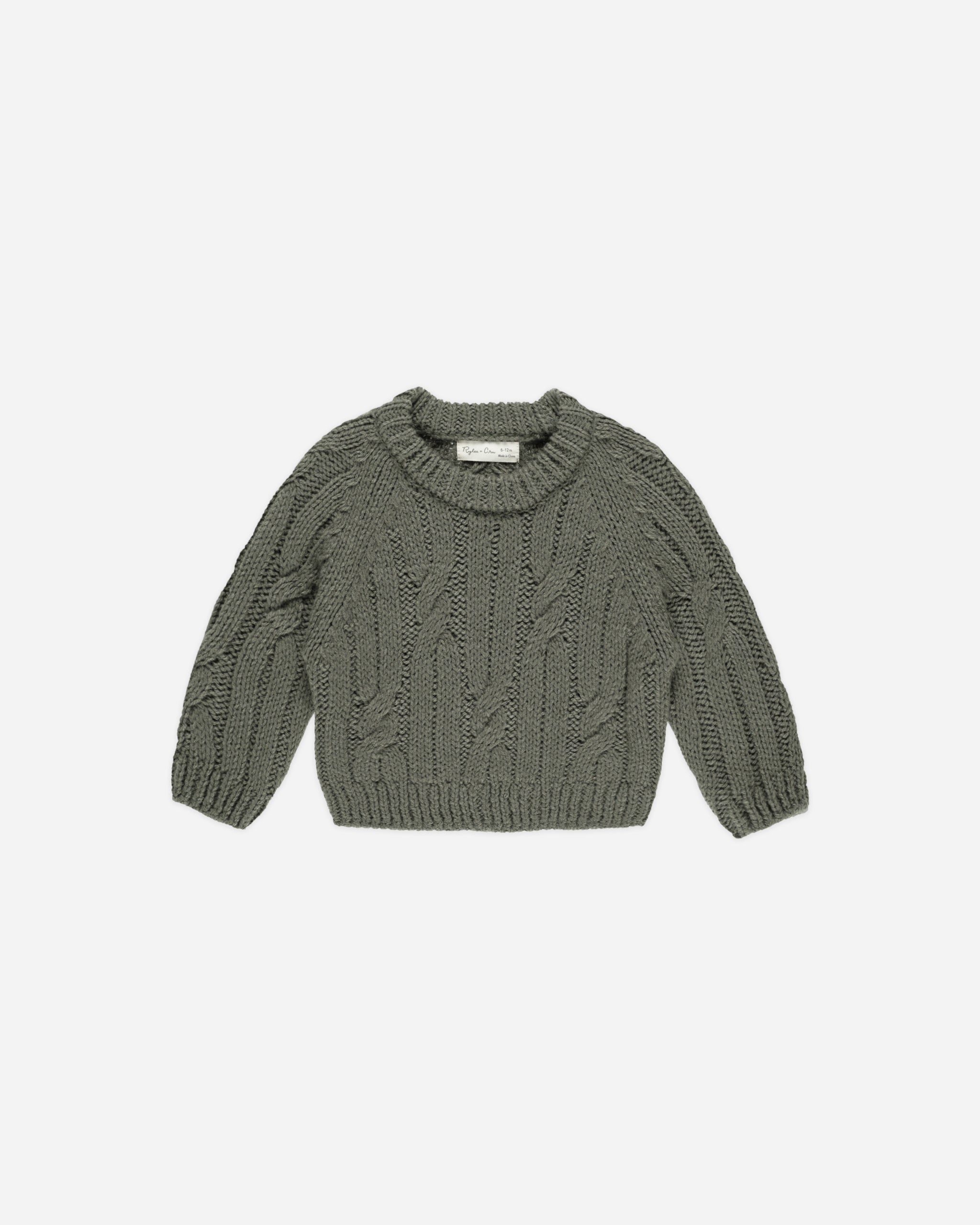 Cable-Knit Sweater || Forest