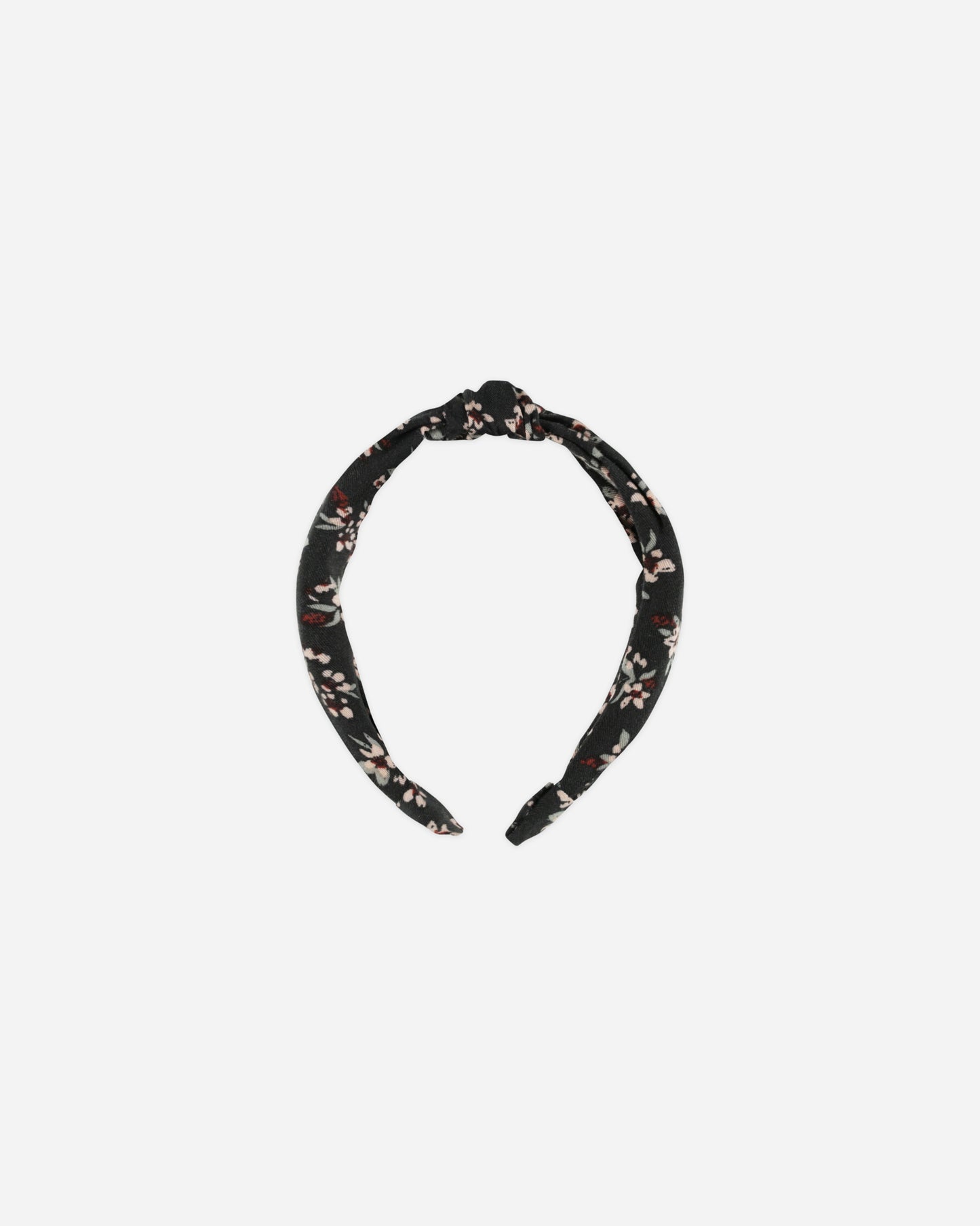 Knotted Headband || Dark Floral