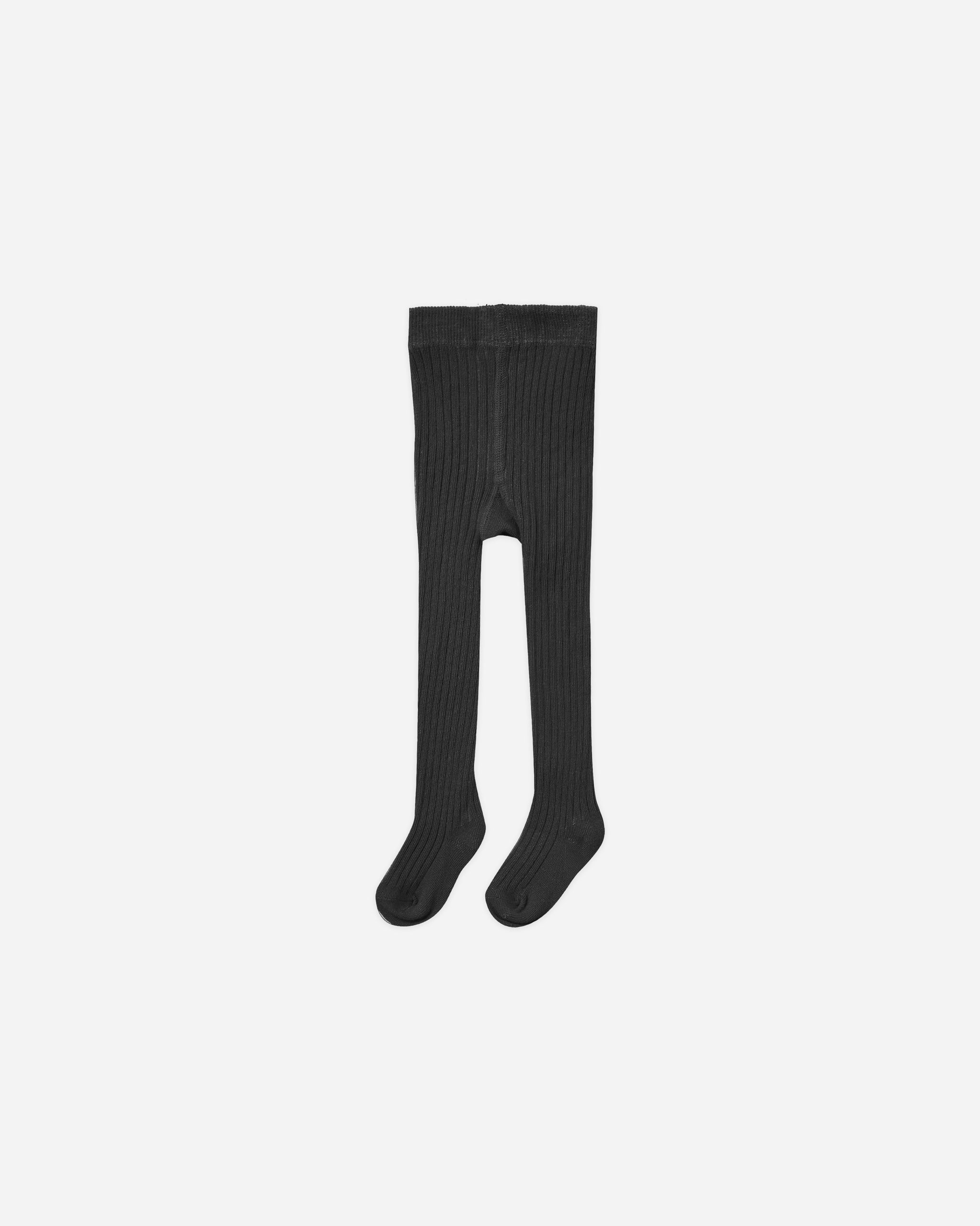 Ribbed Tights || Black