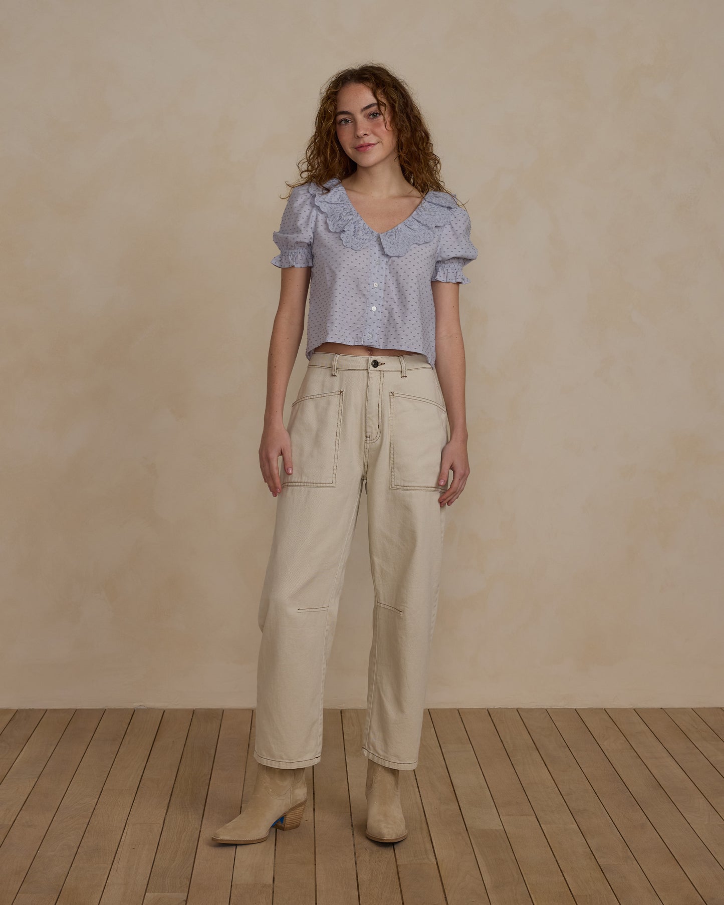 Bella Blouse | Dusty Blue