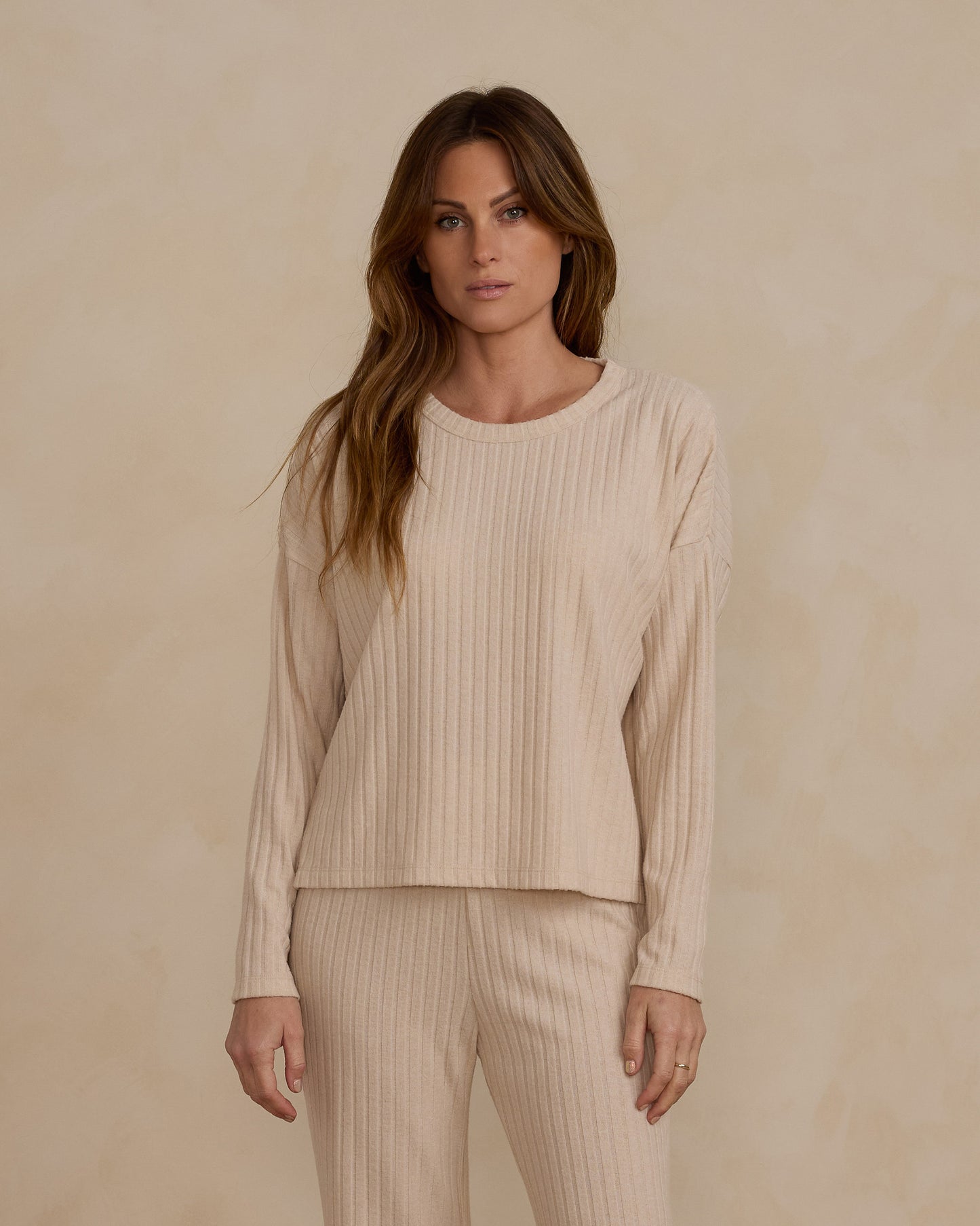 Cozy Rib Knit Set | Shell