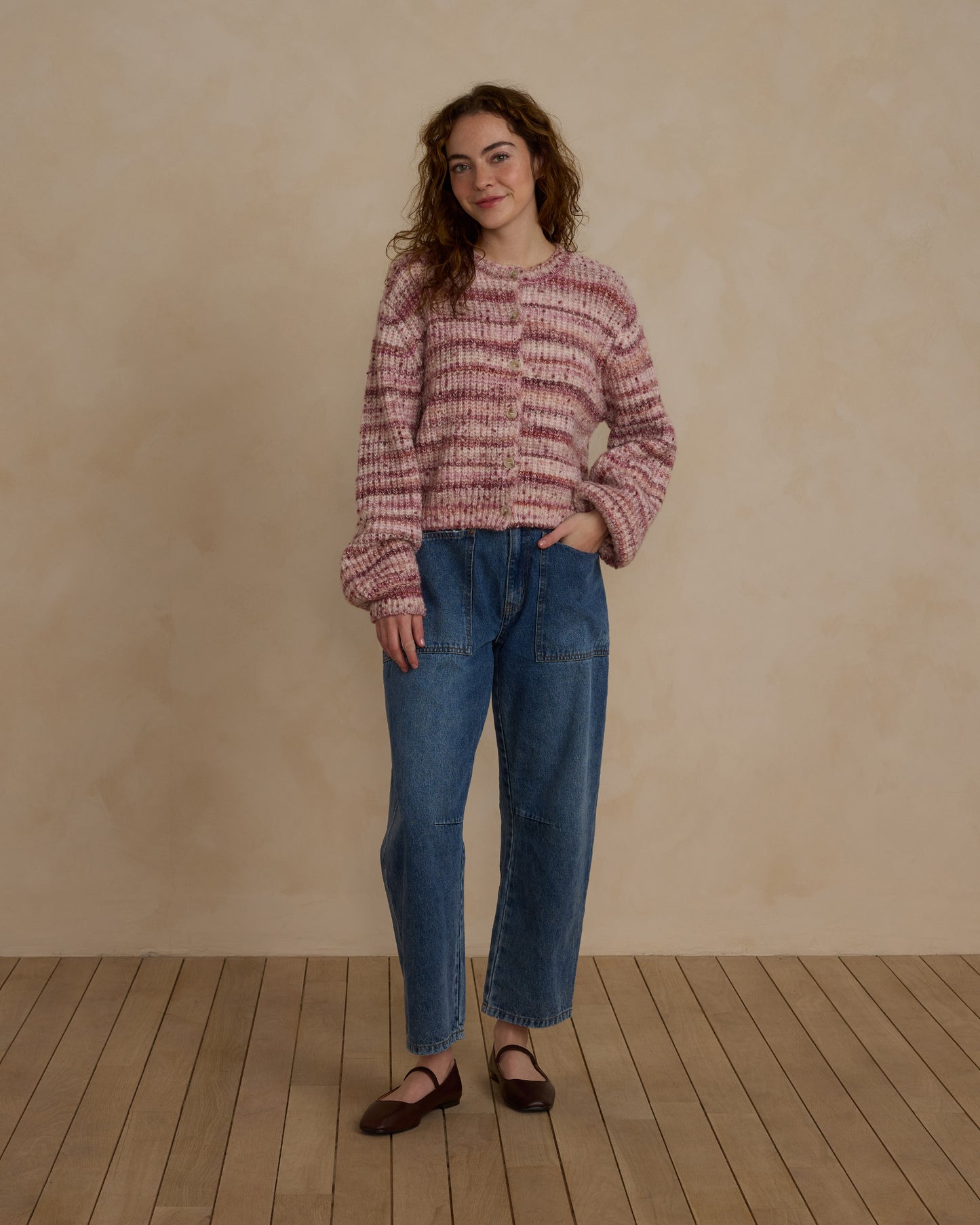 Cheyenne Cardigan | Pink Multi Stripe